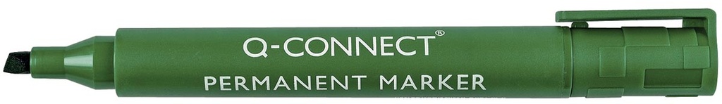 Permanent marker Q-Connect schuine punt groen (961196)