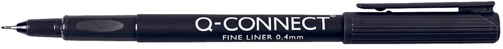 Fineliner Q-Connect 0,4mm zwart (961078)