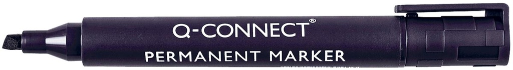 Permanent marker Q-Connect schuine punt zwart (961183)