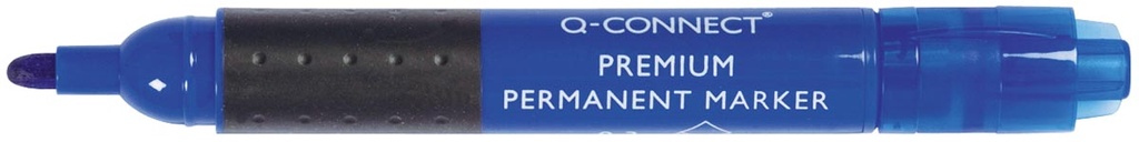 Permanent marker Q-Connect Premium ronde punt blauw