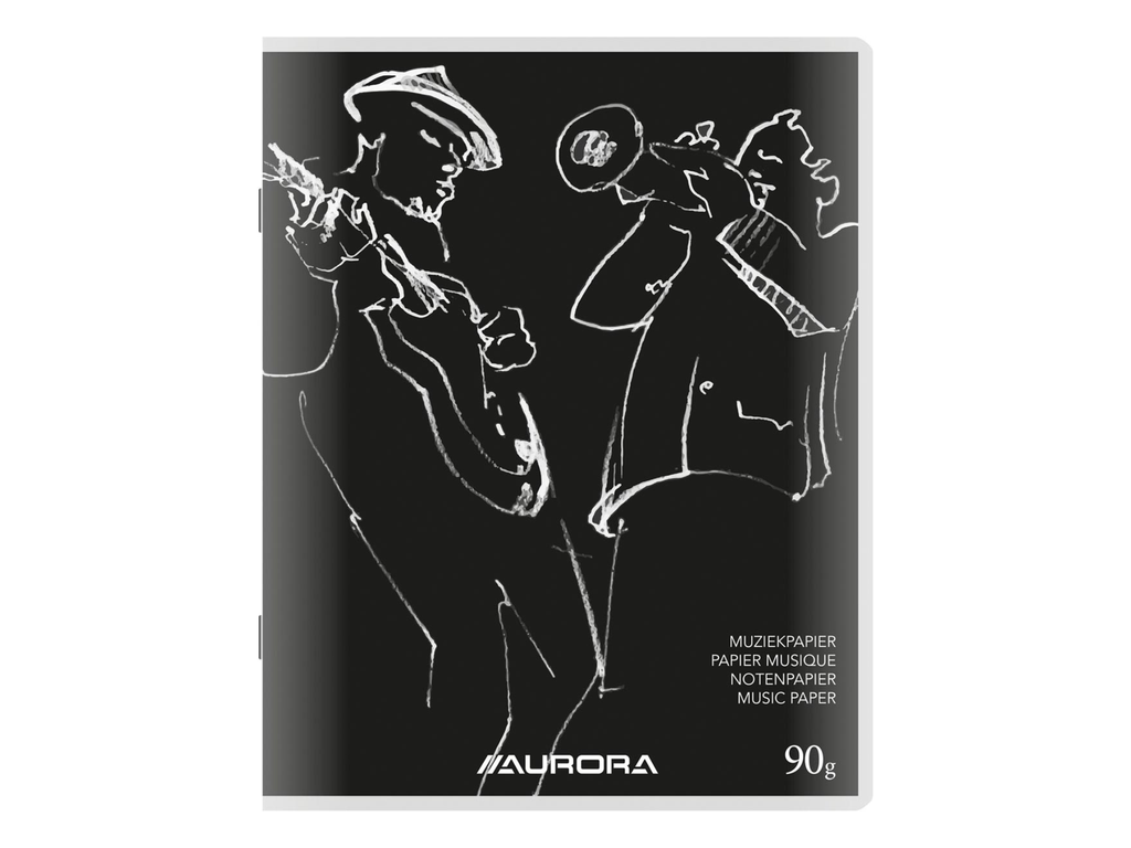 Muziekschrift Bur-O-Class 16,5x21cm 40blz 80gr