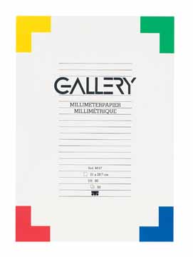 Millimeterpapier Gallery A3 80gr 50vel