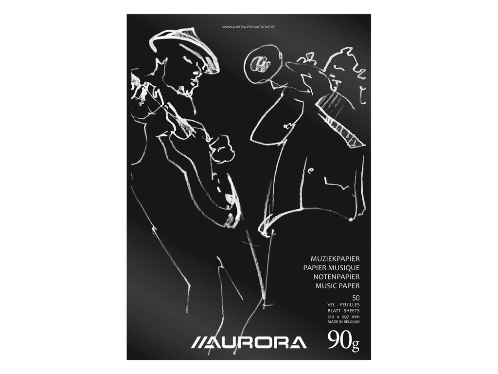 Muziekblok Bur-O-Class A4 100blz 90gr