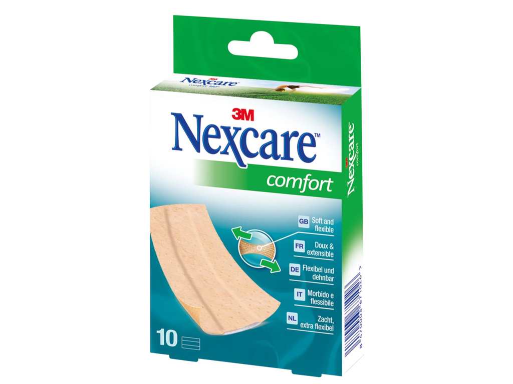 Pleisters 3M Nexcare Comfort strips versnijdbaar (10)