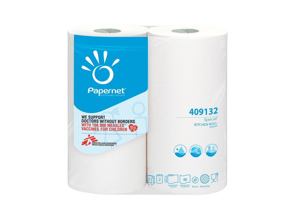 Keukenrol Papernet Special 2-laags 48vel wit (2)