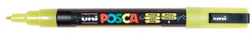 Paintmarker Uni-ball Posca ronde punt 1,5mm glitter geel