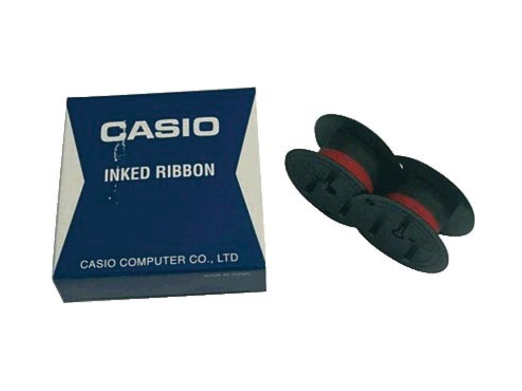 Inktlint Casio RB-02 zwart/rood