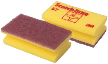 Schuurspons Scotch Brite 7x13cm voor delicate oppervlakken geel (10)