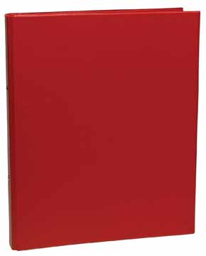 Ringmap Aurora PVC A4 2 O-ringen 25mm rug 4cm rood