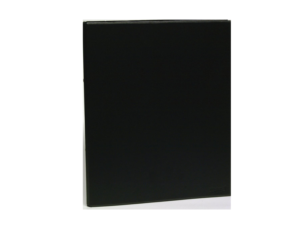 Ringmap Aurora PVC A4 2 O-ringen 25mm rug 40mm zwart
