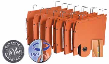 Hangmap Elba T.U.B metalen haken kast 330mm V-bodem oranje