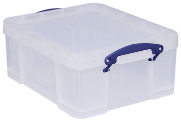 Opbergdoos Really Useful Box 21l transparant