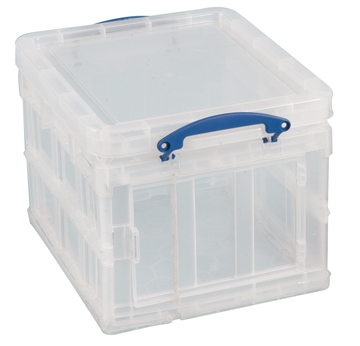 Opbergdoos Really Useful Box 35l opvouwbaar transparant