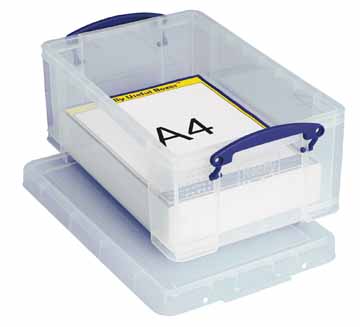 Opbergdoos Really Useful Box 9l transparant