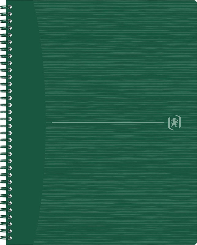 Spiraalschrift Oxford Origin A4+ geruit 140blz groen