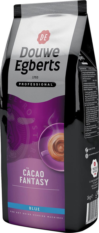 Chocoladepoeder Douwe Egberts Cacao Fantasy blue 1kg 