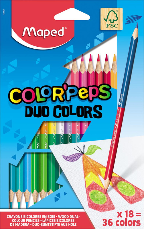 Kleurpotlood Maped Color'Peps duo (18)