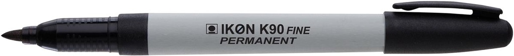 Permanent Marker Ikon fijne harde punt 0,8mm zwart