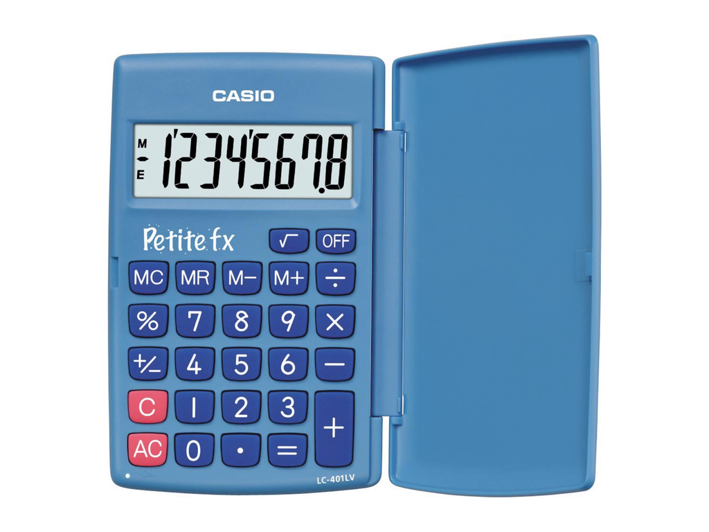 Zakrekenmachine Casio Petite FX blauw