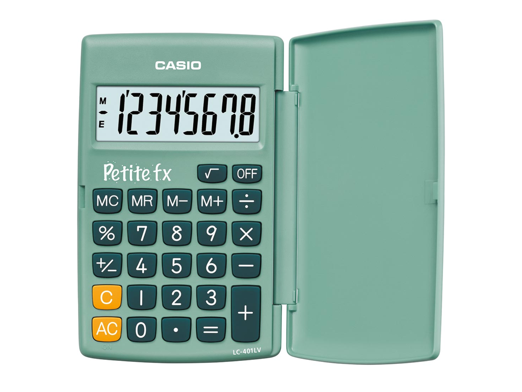 Zakrekenmachine Casio Petite FX Groen