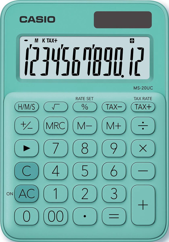 Bureaurekenmachine Casio MS-20UC groen