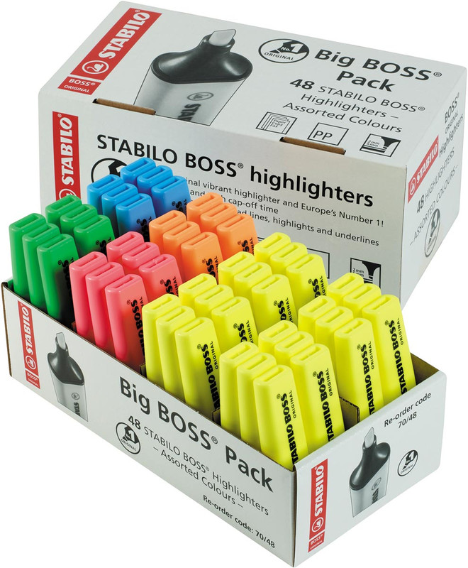 Markeerstift Stabilo Big Boss original assorti (48)