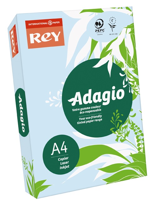 Adagio DIN A4 80gr lichtblauw (500) - 70% PEFC Certified