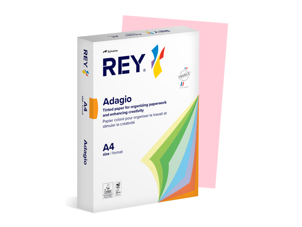 Adagio DIN A4 80gr roze (500) - 70% PEFC Certified