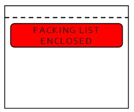 Packing list 160x110mm "packinglist enclosed" (1000)