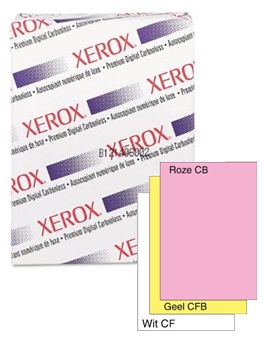 Xerox digital A4 80gr 3-voud NCR roze-geel-wit