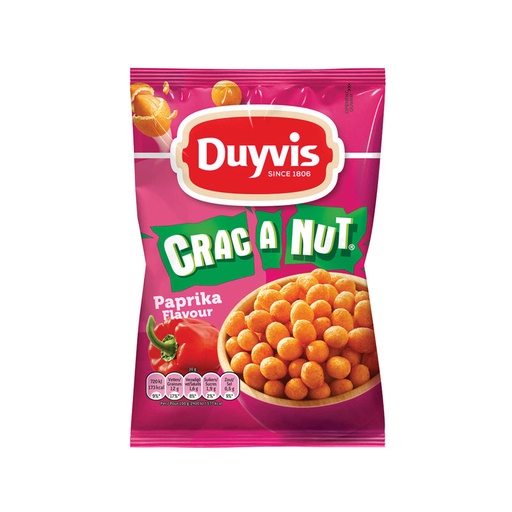 [CAT-C19958] Borrelnootjes Duyvis Crac-A-Nut paprika 200gr (21)