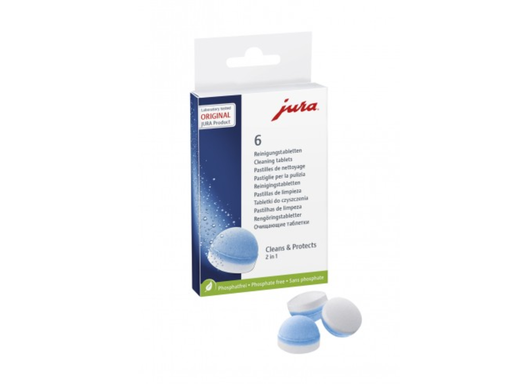 [CAT-TN0025] Reinigingstabletten Jura voor Jura koffieautomaat blister (6)