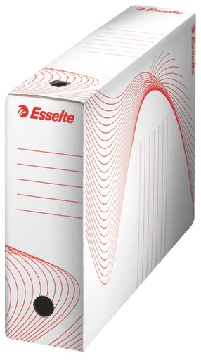 [ESS-128080] Archiefdoos Esselte 80mm wit/rood