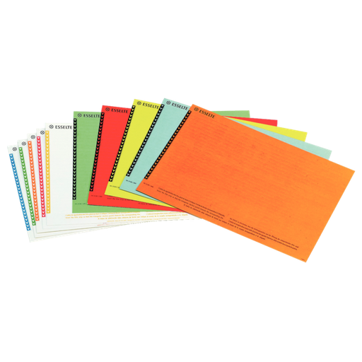 [ESS-326400] Ruiterstroken Esselte Orgarex voor hangmappen voor kasten assorti (250)