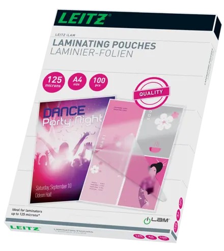 [ESS-33808] Lamineerhoes Leitz iLam EVA A4 2x125µ glanzend (100)