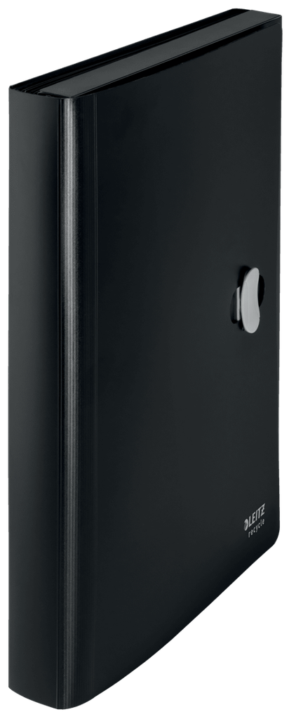 Voorordner Leitz Recycle PP A4 5-vaks met draaisluiting zwart