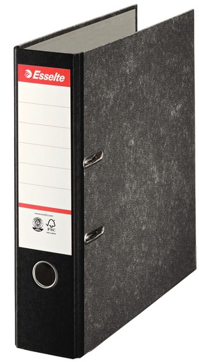 [ESS-46997] Ordner Esselte Standaard karton A4 rug 75mm zwart gewolkt