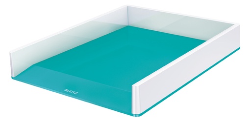 [OUT-53611051] Brievenbak Leitz WOW Duo PS A4 wit/ijsblauw metallic (5361151)
