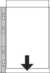 [ESS-55231] Showtas Esselte Standaard PP A3 85 micron 11-gaats gekorreld transparant (50)(552310T)