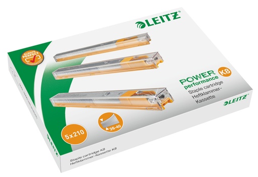 [ESS-55920000] Nietcassette Leitz voor blokhechter 5551 K8 26/8 40vel geel (5581000)