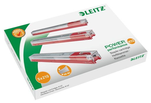 [ESS-55940000] Nietcassette Leitz voor blokhechter 5551 K12 26/12 80vel rood (5583000)
