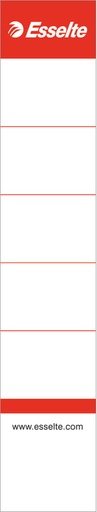 [ESS-81081] Rugetiket Esselte smalle rug karton 30x158mm niet-zelfklevend wit (100) (8108100)