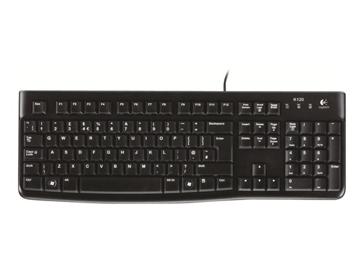 [KAN-K120] Toetsenbord Logitech K120 met draad AZERTY zwart