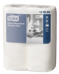 [OND-120269] Keukenrol Tork Extra Absorbent 2-laags 64vel (2)