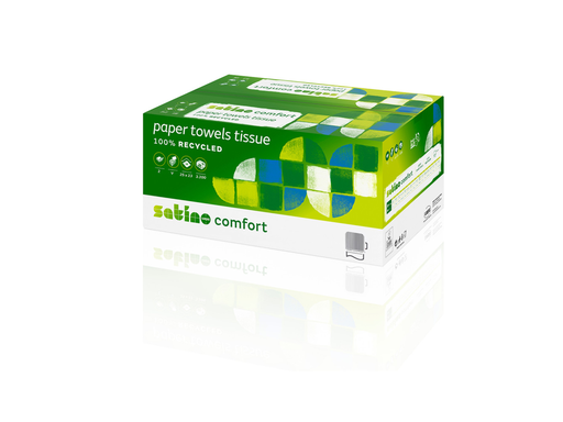 [OND-SAT10] Handdoeken Satino papier V-vouw 2 laags 25x23cm 160vel (20)