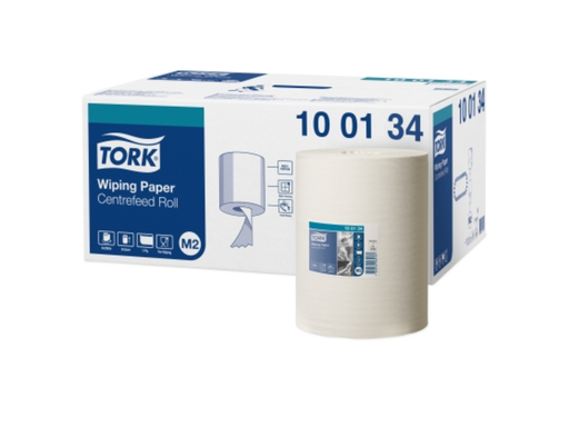 [OND-100134] Poetsdoek Tork Centerfeed M2 1-laags 275mx25cm wit (6)
