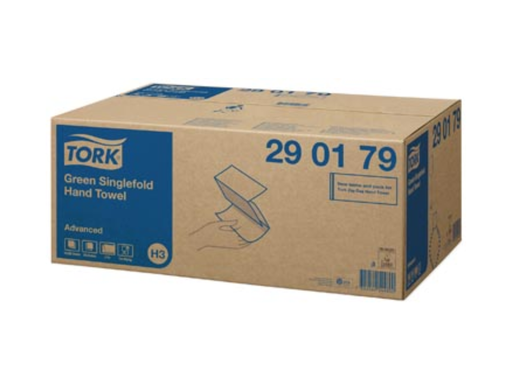 [OND-290179] Handdoeken Tork Advanced Green H3 V-vouw 2-laags 250vel (15)