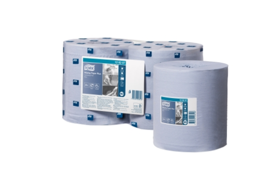 [OND-128207] Poetsdoek Tork Plus Centerfeed M2 2-laags 157,5mx20cm blauw (6)