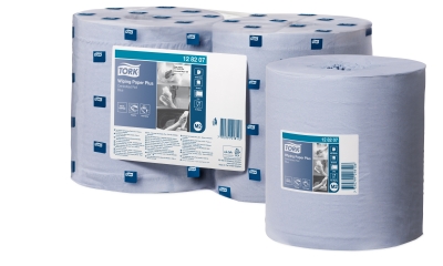 [OND-128207] Poetsdoek Tork Plus Centerfeed M2 2-laags 157,5mx20cm blauw (6)