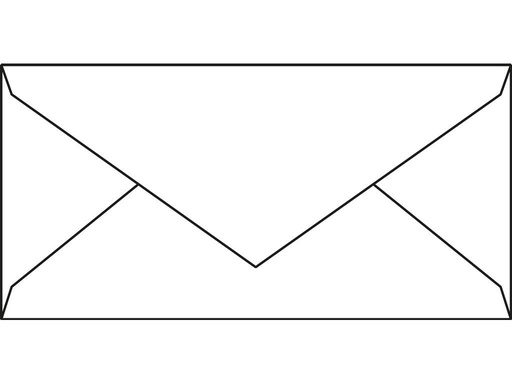 [ENV-C13] Omslag 120x185mm extra wit puntklep gegomd 120 gr (500)